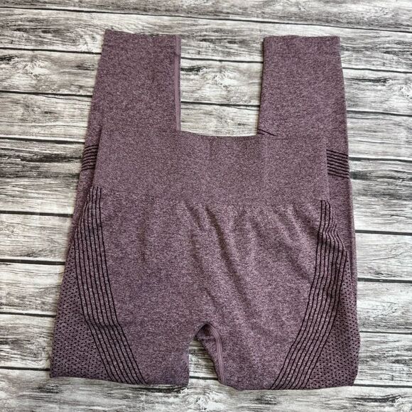 Unbranded Women's Butt Enhancing Workout Leggings M Med Medium Plum Purple Marl - Picture 1 of 11